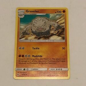 Graveler Pokémon Card - Yellow and Brown